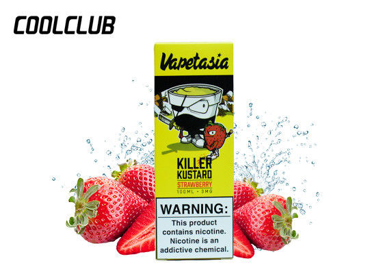 Ananas 100ml exprès 3mg de Blackberry de fraise de Kustard de tueur de jus de cigare de la catégorie comestible E fournisseur