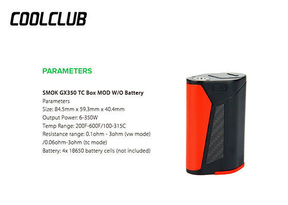 300W super pouvoir Vape énorme 6ml 350W SMOK GX350 GX 350 kits avec TFV8 fournisseur